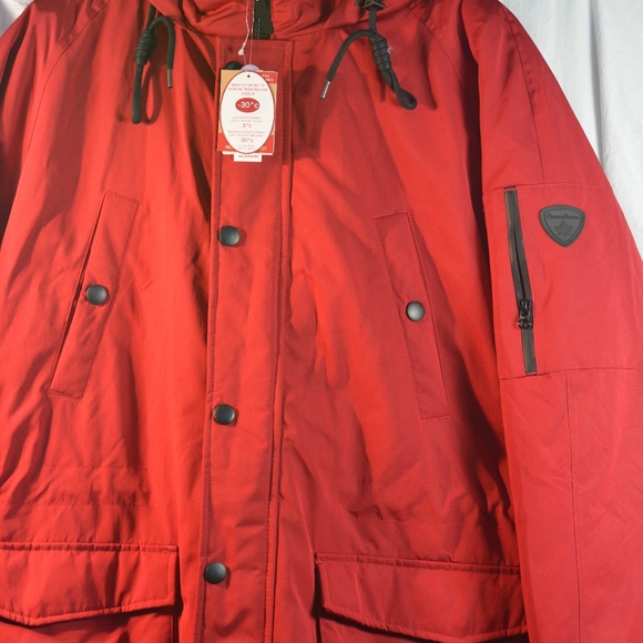 Mens Canadiana Down Jacket SZ XL RED NWT - Picture 4 of 7